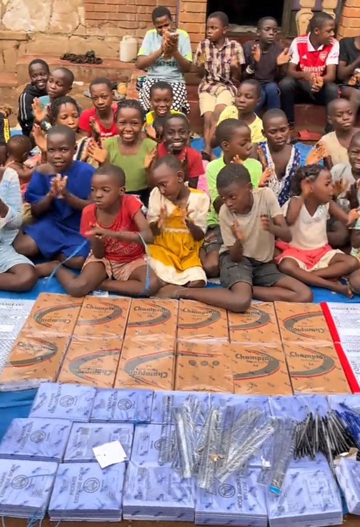 Children and elderly being supported by God First Charity Foundation
